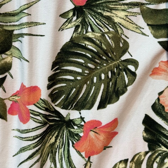 J for Justify Sleeveless Wrap Side Tie Stretch Floral Tropical Sun Dress Size M - Picture 7 of 12